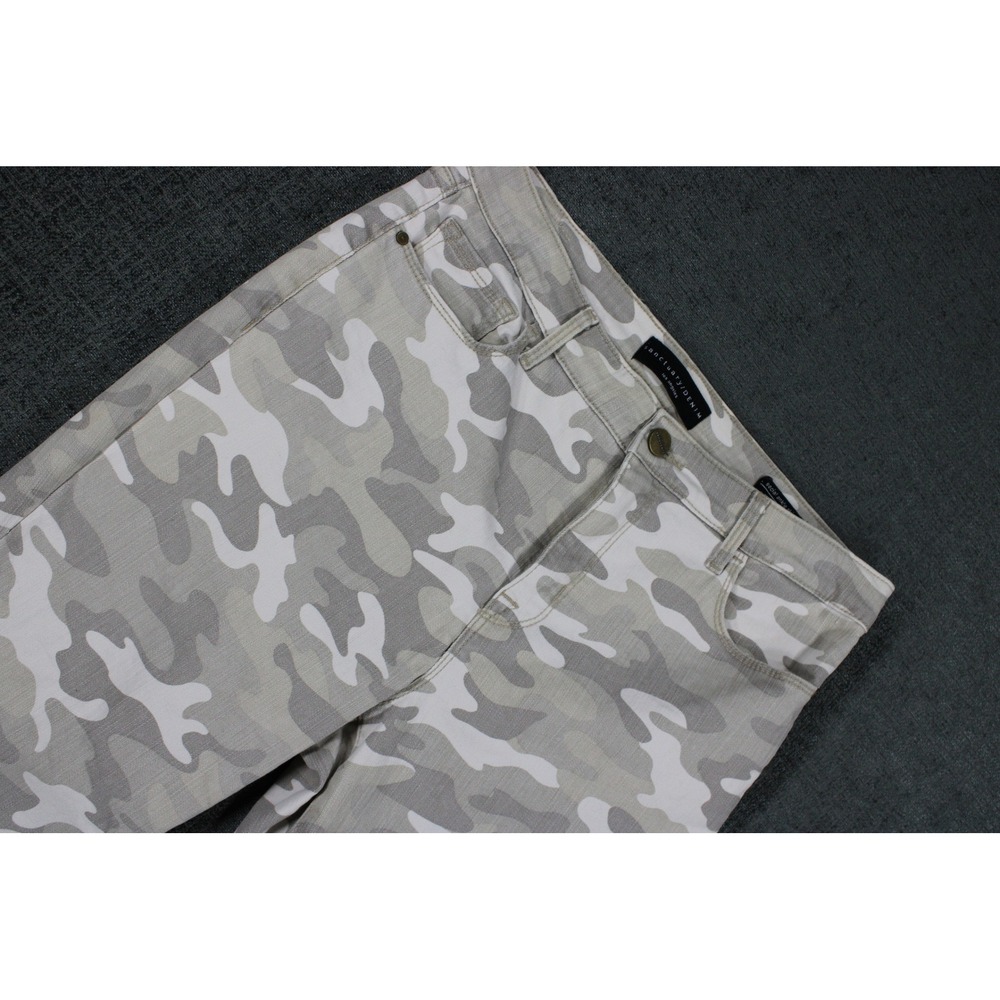 Sanctuary Denim Social Ankle Skinny Camo Jeans Grey White 29 Standard Rise